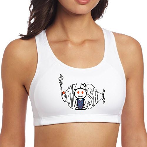 Women's Cool Fish Cartoon Role Aerobics Gym Bra