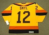 STAN SMYL Vancouver Canucks 1985 CCM Vintage Throwback Home NHL Hockey Jersey, MEDIUM