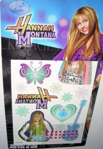 Childrens Toyshop  Toys : Hannah Montana (Temporary Tattoos) with Stick on Gems