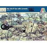 WWII German PaK 40 Anti-Tank Gun w/12 Soldiers 1-72 Italeri