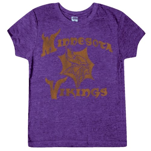 Minnesota Vikings - Distressed Logo Ladies T-Shirt - Large