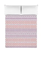 FLAMENCO Juego De Sábanas (Rosa/Morado)