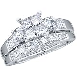 1.00CT-DIA INVISIBLE BRIDAL SET
