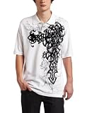 Southpole Men's Fashion Polo with Flocking Detail Logo