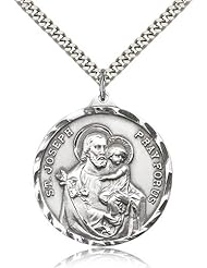 St. Joseph Medal, Sterling Silver