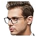 OCCI CHIARI Optical Eyewear Non-prescription Eyeglasses Frame Clear Lenses For Men(Black 53mm)