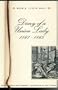 Diary of a Union Lady, 1861-1865