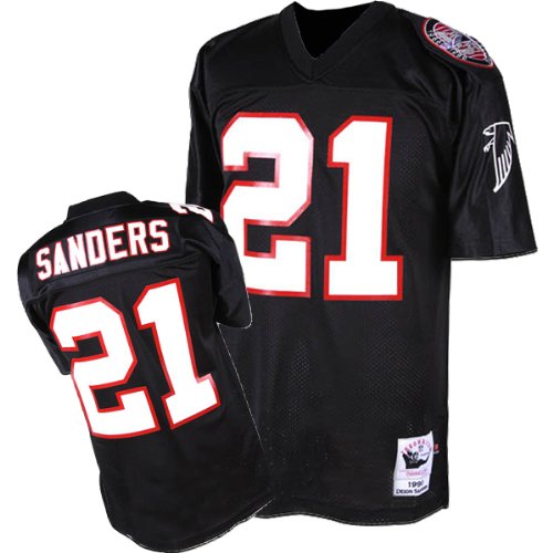 Mitchell & Ness Atlanta Falcons 1990 Deion Sanders Authentic Throwback Team Color Jersey Size 44