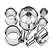 BodyJ4You Tunnels Plugs Surgical Steel Double Flared Flesh Tunnels 2 Pieces from 10 Gauge - 22mm