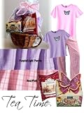 Ladies Butterfly Pajama Tea Time Gift Set