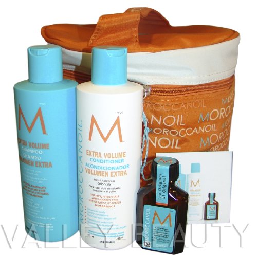 MOROCCANOIL Holiday Volume Gift Set - Argan Oil Treatment, Extra Volume Shampoo and Conditioner NEW
