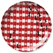 Ants and Gingham Cocktail Plate Set of 4