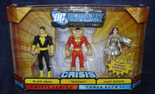  DC Universe  Infinite Heroes with Black Adam, Shaam, Mary Marvel Figures