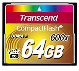 Produkt-Bild: Transcend Ultimate 600x 64GB CompactFlash (CF) Speicherkarte (bis 90MB/s, 4-Kanal-Unterst&uuml;tzung)