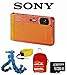 Sony DSC-TX30/D (Orange) + Floating Strap + Flexpod + Case + 32GB Deluxe Kit