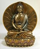 Amitabha Buddha of Light Real Bronze Powder Cast Statue 6-inch
