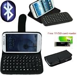 TOP® Wireless Removable Bluetooth Keyboard Leather Case Cover For Samsung Galaxy S3 S III i9300 in Black Color 51AtY9RoqTL. SL160 TOP® Wireless Removable Bluetooth Keyboard Leather Case Cover For Samsung Galaxy S3 S III i9300 in Black Color