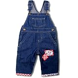 Baby Girls Cherries N Checks Overalls