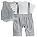 FEESHOW Baby Boys' Cotton Gentleman Romper Vest with Bowtie Outfit Set