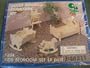 Dolls House Furniture Kit Kids Bedroom Set (4 pcs)