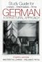 Study Guide for German: A Structural Approach, 4th Edition