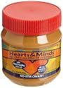Hearts&Minds No-Stir Creamy Peanut Butter with Olive Oil and Omega-3, 11.3-Ounce Plastic Jars (Pack of 6)