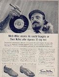 MITCH MILLER records his candid thoughts on Thom McAns after rigorous 30-day test. ..... 1956 Thom McAn Shoes Ad, A4626.