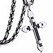 Trendsmax Stainless Steel Cross Pendant Necklace Mens Boys Byzantine Chain 22inch