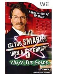 Are You Smarter Than a 5th Grader - Make the Grade Wii Instruction Booklet (Nintendo Wii Manual Only) Pamphlet ONLY - NO GAME INCLUDED (Nintendo Wii Manual)