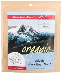 MaryJanesFarm Velvety Black Bean Soup, 3.3-Ounce Bags (Pack of 6)