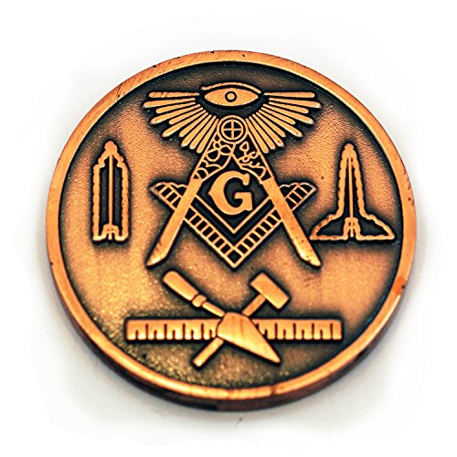 Coin Blue Lodge Freemason Masonic Copper
