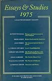 Essays and studies. 1975 : being volume twenty-eight of the new series of 'Essays and studies'