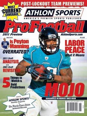 2011 Athlon Sports NFL Pro Football Magazine Preview- Jacksonville Jaguars Cover