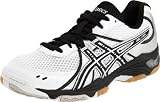 ASICS Women's GEL-1130V Volleyball Shoe,White/Black/Silver,6.5 B US