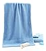 AmeriBamboo High-Quality Bamboo Rayon 600 GSM - 3-Piece Premium Towel Set (Light Blue)