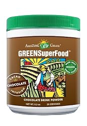 Amazing Grass Chocolate Drink Powder, Green Superfood, 8.5-Ounce Container
