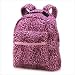 Pink Animal Leopard Print School Bag Fabric Backpack