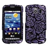 Purple Splase Rose Protector Case for LG Vortex (VS660)