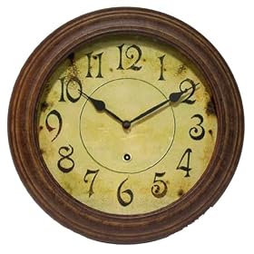 Infinity Instruments The Haven - Rust Metal Wall Clock
