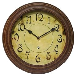 Infinity Instruments The Haven - Rust Metal Wall Clock