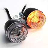 Bright Clear Lens Cruiser Chopper LED Turn Signals Indicator Light Black For Honda... by OEM