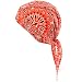 Mens Paisley Fitted Bandana Durag Headwrap Scarf Red