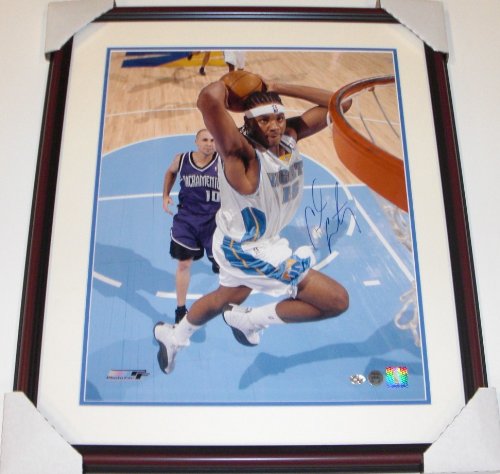 Carmelo Anthony Autographed Denver Nuggets 16x20 Photo - Custom Framed