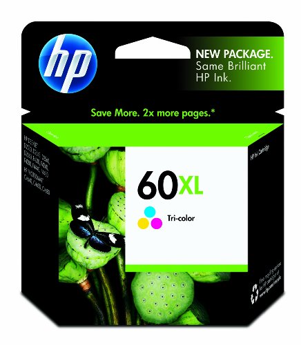 Original HP 60XL Tri-color Ink Cartridge in Retail Packaging (CC644WN)