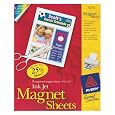 Avery® Magnet Sheets, 8-1/2 inches x 11 inches, White, Pack of 5 (3270)