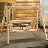 Outdoor Cedar Log Swings