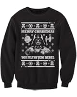 FreshRags Star Wars Parody Vader Ugly Christmas Sweater Sweatshirt