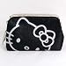 Hello Kitty Hand Bag Tote Makeup Case Pouch Silver