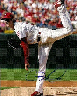 Autographed/Hand Signed Cole Hamels 8x10 Photo Philadelphia Phillies