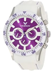 Viceroy Womens 432142-75 Purple Date White Rubber Watch